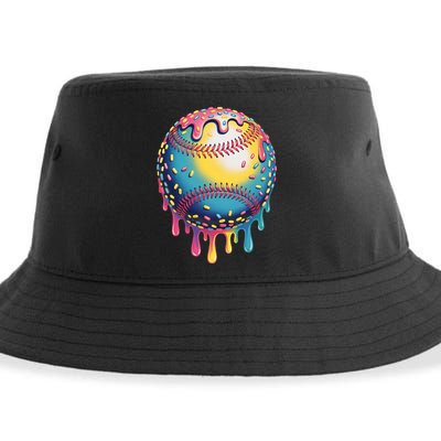 Ice Cream Drip Baseball Stuff Baseball Drip  Sustainable Bucket Hat
