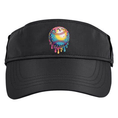Ice Cream Drip Baseball Stuff Baseball Drip  Adult Drive Performance Visor