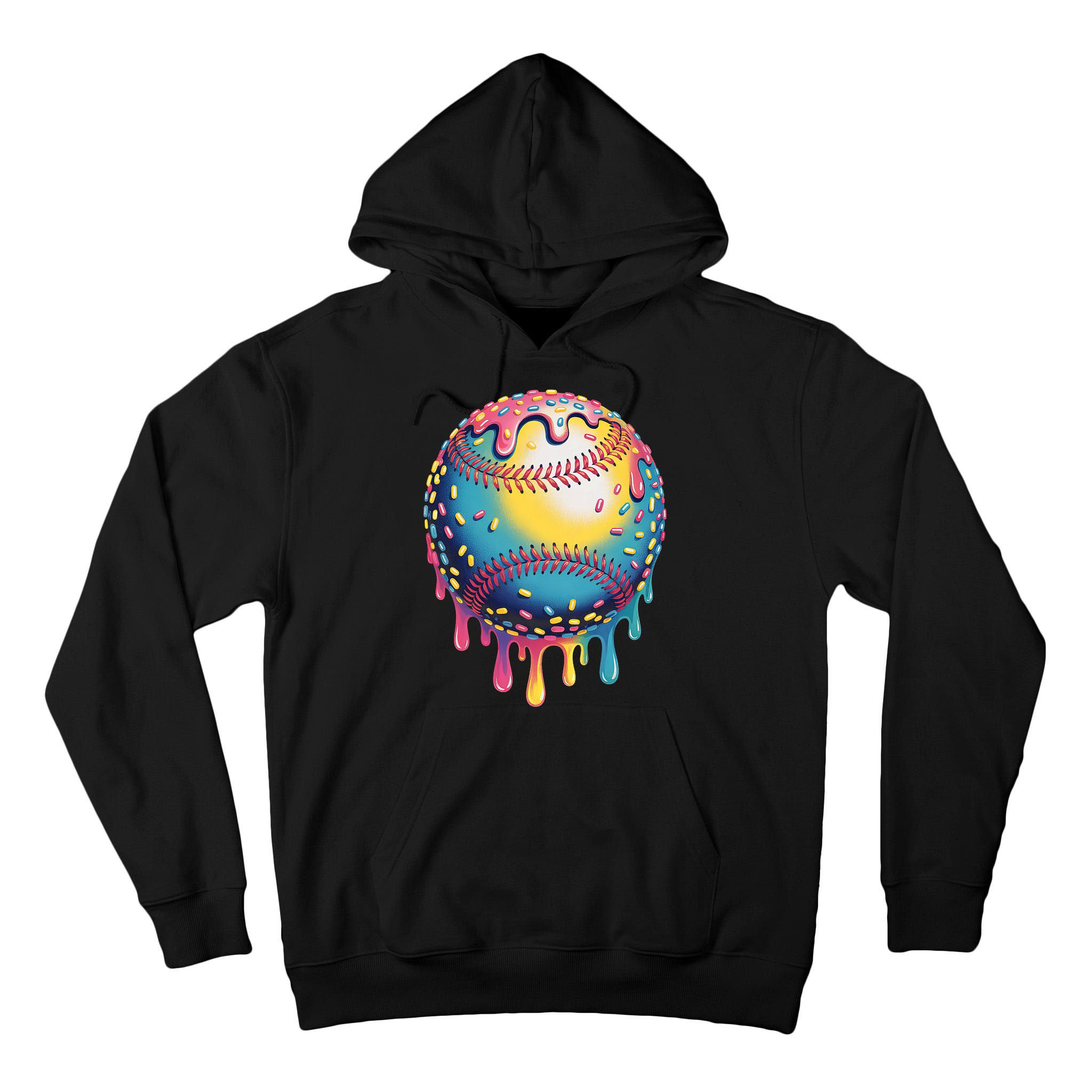 Ice Cream Drip Baseball Stuff Baseball Drip  Tall Hoodie