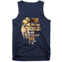 I Can Do All Things Through Christ Lion Faith Tank Top