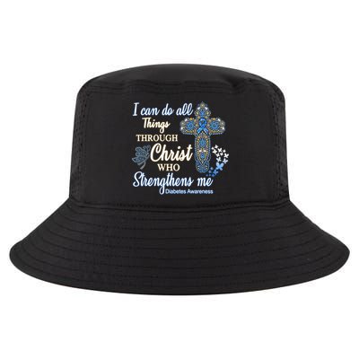 I Can Do All Things Through Christ Who Strengthens Me Diabetes Awareness Cool Comfort Performance Bucket Hat