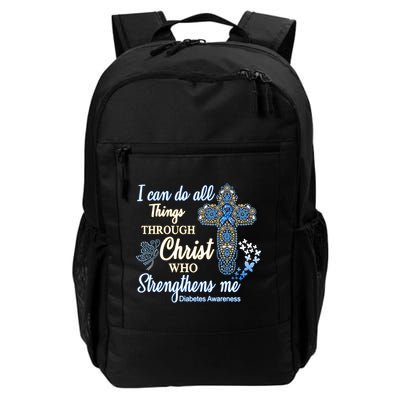 I Can Do All Things Through Christ Who Strengthens Me Diabetes Awareness Backpack