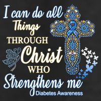 I Can Do All Things Through Christ Who Strengthens Me Diabetes Awareness 11oz C Handle Ceramic Mug