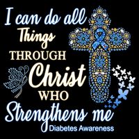 I Can Do All Things Through Christ Who Strengthens Me Diabetes Awareness Wool Snapback Cap