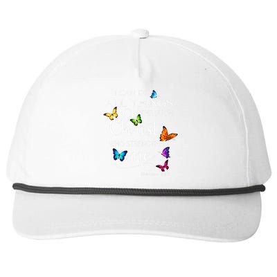 I Can Do All Things Through Christ Butterfly Snapback Five-Panel Rope Hat