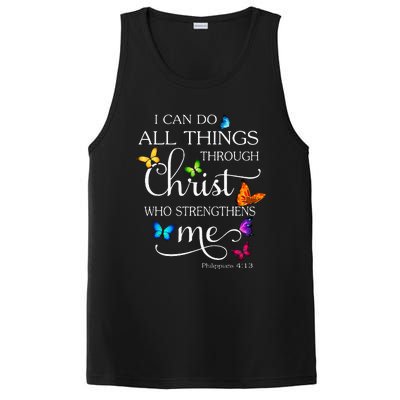 I Can Do All Things Through Christ Butterfly PosiCharge Competitor Tank