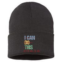 I Can Do This If I Die Funny Saying Quote Sustainable Knit Beanie