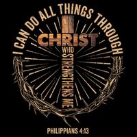 I Can Do All Things Through Christ Jesus Christian Cropped Pullover Crew