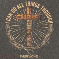 I Can Do All Things Through Christ Jesus Christian Cotton Canvas Backpack