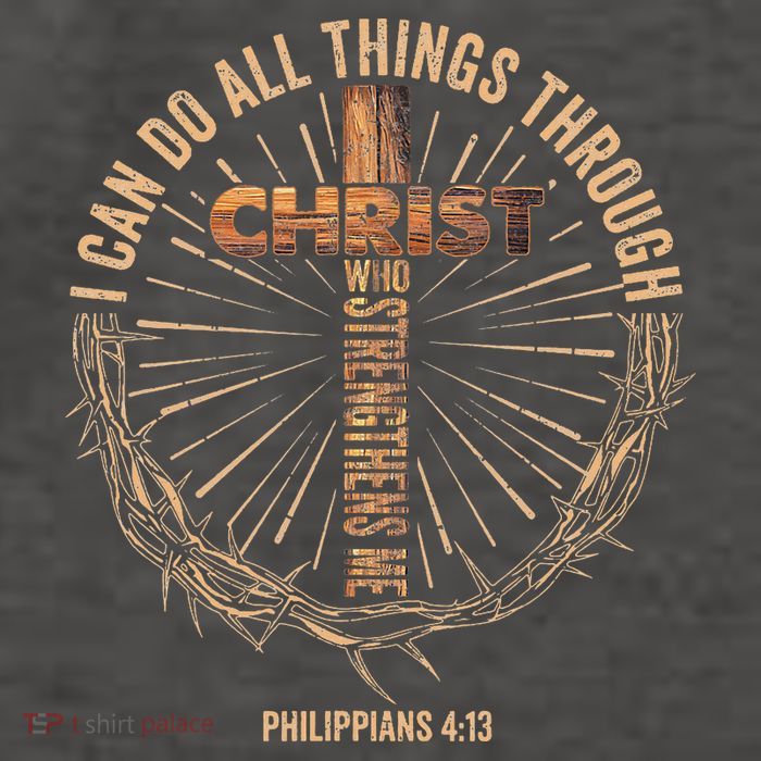 I Can Do All Things Through Christ Jesus Christian Vector Backpack