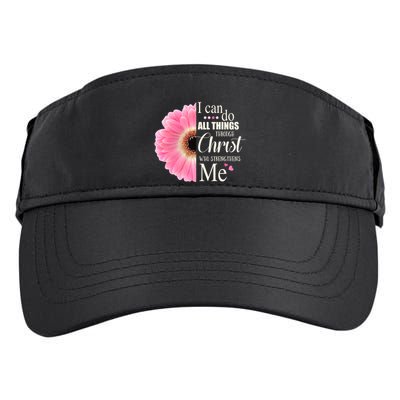 I Can Do All Things Through Christ Who Strengthens Me Bible Cute Gift Adult Drive Performance Visor