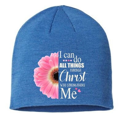 I Can Do All Things Through Christ Who Strengthens Me Bible Cute Gift Sustainable Beanie