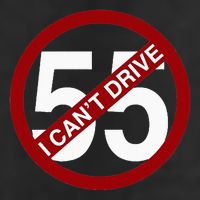 I CanT Drive 55 Funny Gift Red Logo 25L Jumbo Tote