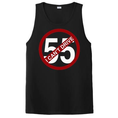 I CanT Drive 55 Funny Gift Red Logo PosiCharge Competitor Tank