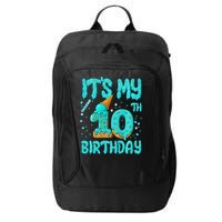 Ice Cream Drip 10th Birthday 10 Years Old Birthday City Backpack
