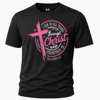 I Can Do All Things Through Christ Breast Cancer Awareness Cooling Performance Crew T-Shirt