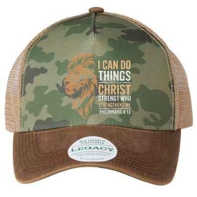 I Can Do All Things Through Christ Inspirational Belief Legacy Tie Dye Trucker Hat