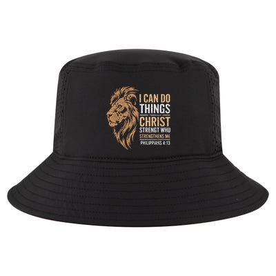 I Can Do All Things Through Christ Inspirational Belief Cool Comfort Performance Bucket Hat