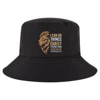 I Can Do All Things Through Christ Inspirational Belief Cool Comfort Performance Bucket Hat
