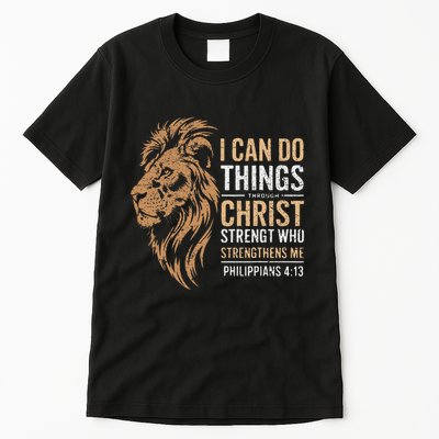I Can Do All Things Through Christ Inspirational Belief Tall T-Shirt