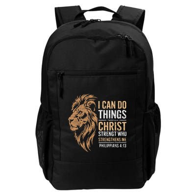 I Can Do All Things Through Christ Inspirational Belief Daily Commute Backpack