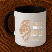 I Can Do All Things Through Christ Inspirational Belief Mug