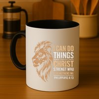 I Can Do All Things Through Christ Inspirational Belief Mug