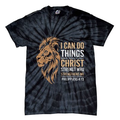 I Can Do All Things Through Christ Inspirational Belief Tie-Dye T-Shirt
