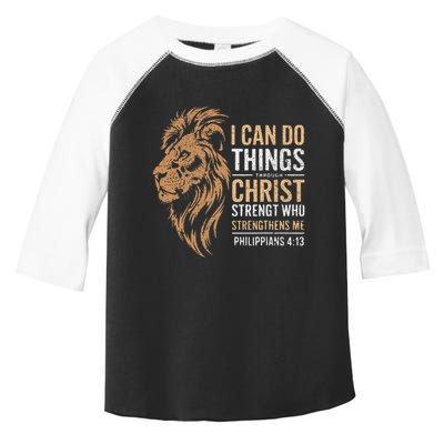 I Can Do All Things Through Christ Inspirational Belief Toddler Fine Jersey T-Shirt