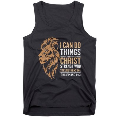I Can Do All Things Through Christ Inspirational Belief Tank Top