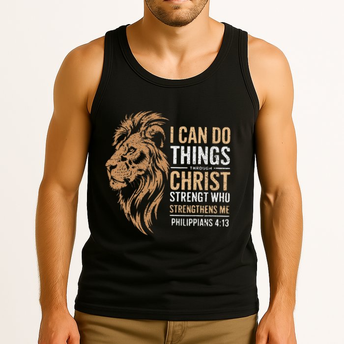 I Can Do All Things Through Christ Inspirational Belief Tank Top