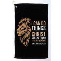 I Can Do All Things Through Christ Inspirational Belief Golf Towel