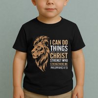 I Can Do All Things Through Christ Inspirational Belief Toddler T-Shirt