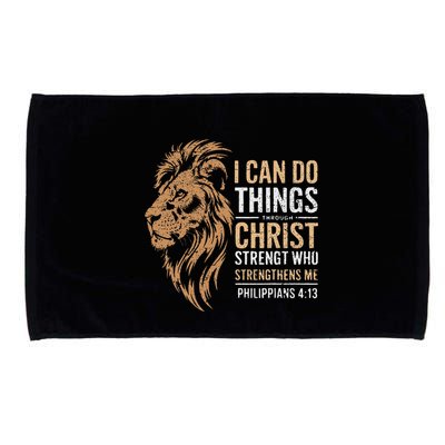 I Can Do All Things Through Christ Inspirational Belief Microfiber Hand Towel