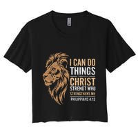 I Can Do All Things Through Christ Inspirational Belief Crop Top