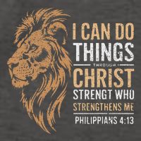 I Can Do All Things Through Christ Inspirational Belief Vector Backpack