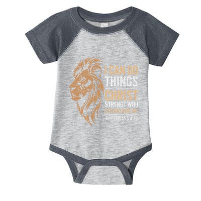I Can Do All Things Through Christ Inspirational Belief Infant Baby Jersey Bodysuit
