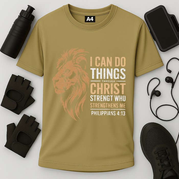 I Can Do All Things Through Christ Inspirational Belief Performance Shirt