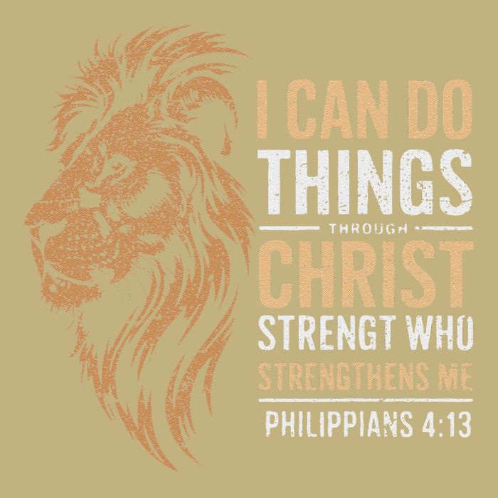 I Can Do All Things Through Christ Inspirational Belief Button
