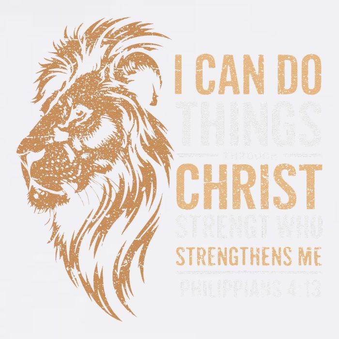 I Can Do All Things Through Christ Inspirational Belief Garment-Dyed Sweatshirt
