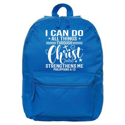 I Can Do All Things Through Christ Bible Gift 16 in Basic Backpack