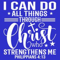 I Can Do All Things Through Christ Bible Gift Baby Bodysuit