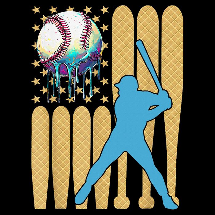 Ice Cream Drip Baseball Bat Baseball Player 4th Of July Mesh Reversible Basketball Jersey Tank