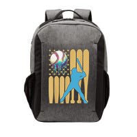 Ice Cream Drip Baseball Bat Baseball Player 4th Of July Vector Backpack