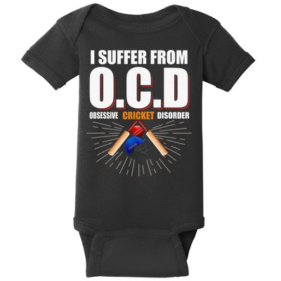Indian Cricketer Dhoni 7 Cricket Lover Fan Sports Lover Baby Bodysuit