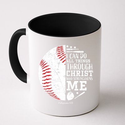 I Can Do All Things Through Christ Who Strengthens Me Baseball Mug