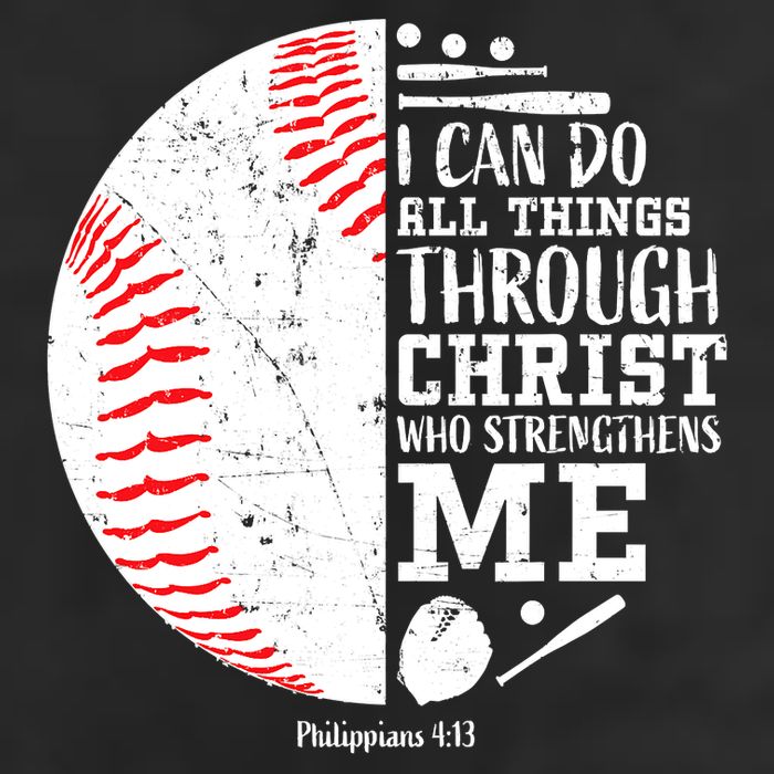 I Can Do All Things Through Christ Who Strengthens Me Baseball Golf Towel