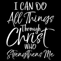 I Can Do All Things Through Christ Who Strengthens Me Cool Gift Youth Performance Sprint T-Shirt