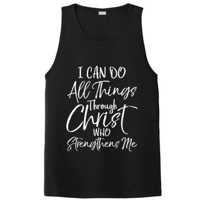 I Can Do All Things Through Christ Who Strengthens Me Cool Gift PosiCharge Competitor Tank