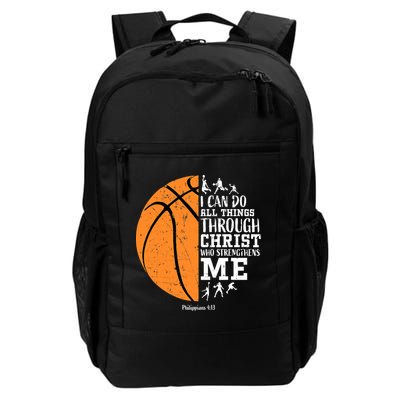 I Can Do All Things Through Christ Who Strengthens Me Basketball Backpack